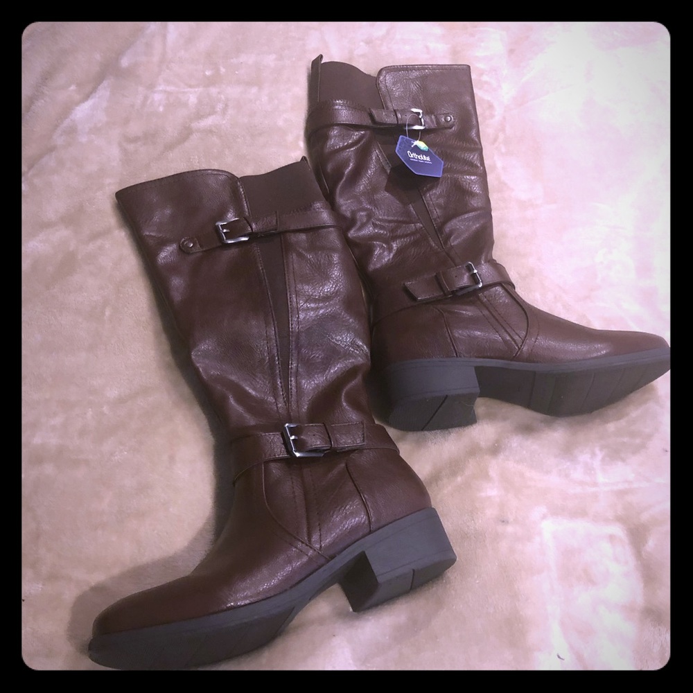 Brown Ortholite Tall Boots